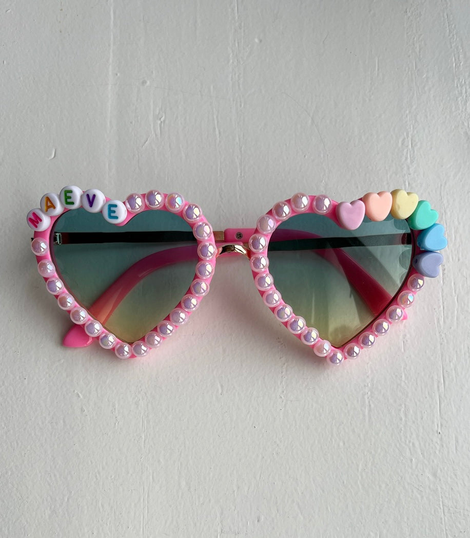 Pearly heart sunglasses