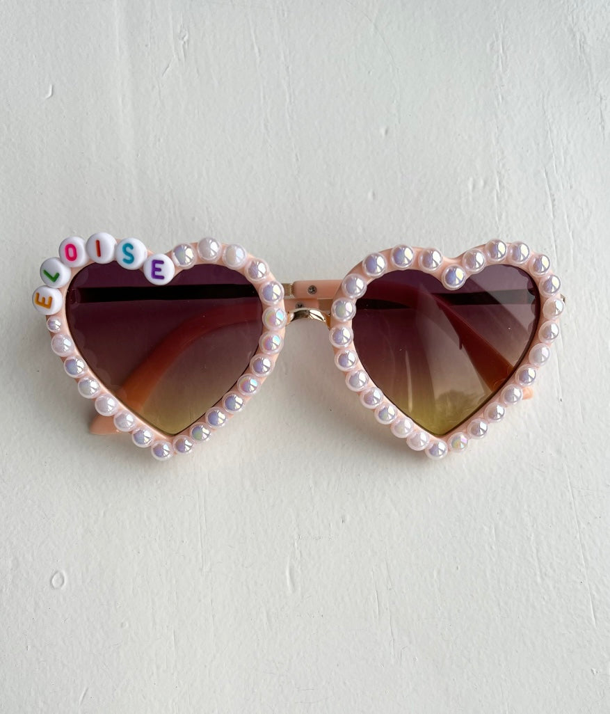 Pearly heart sunglasses