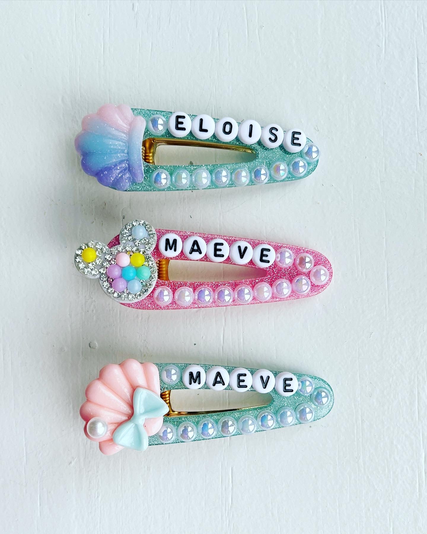 Personalized Hair clips