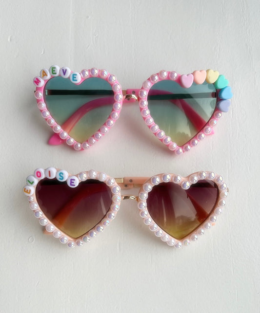 Pearly heart sunglasses