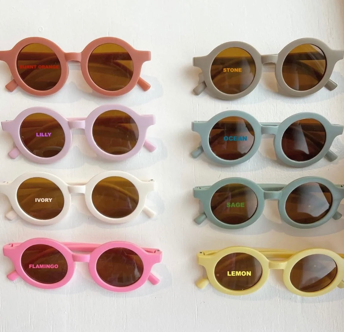 Personalized Round frame sunglasses