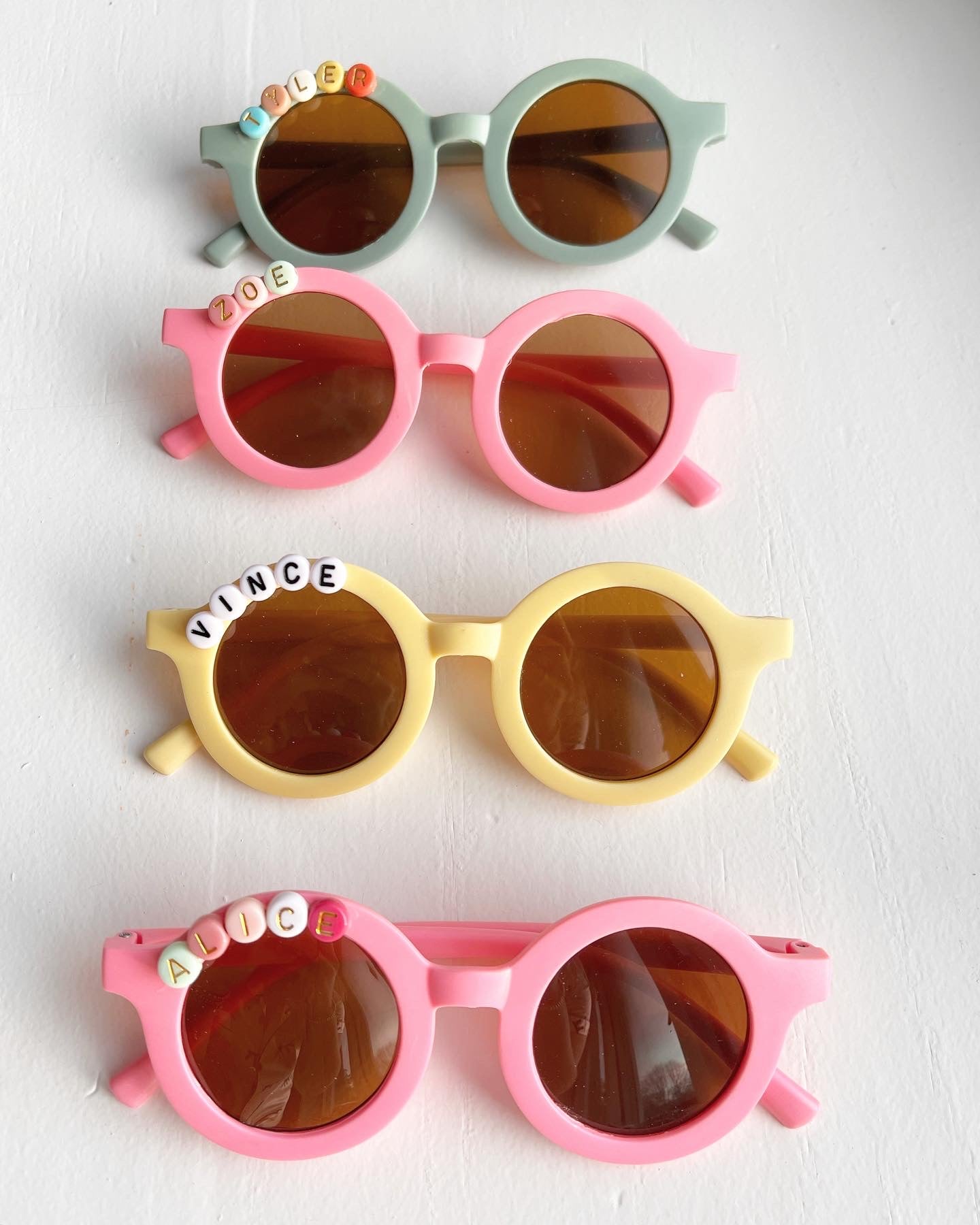 Personalized Round frame sunglasses